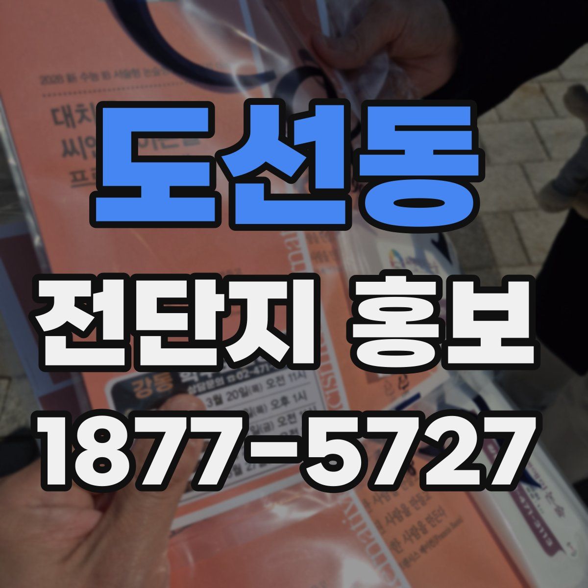 도선동 전단지 홍보