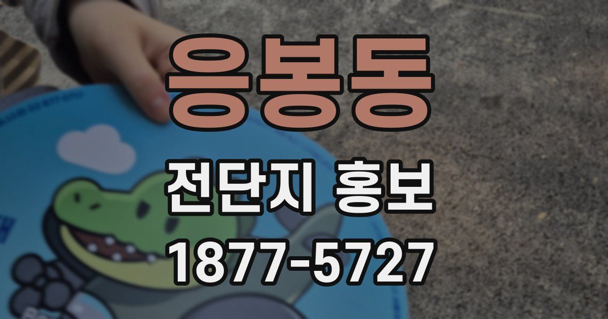 응봉동 전단지 홍보