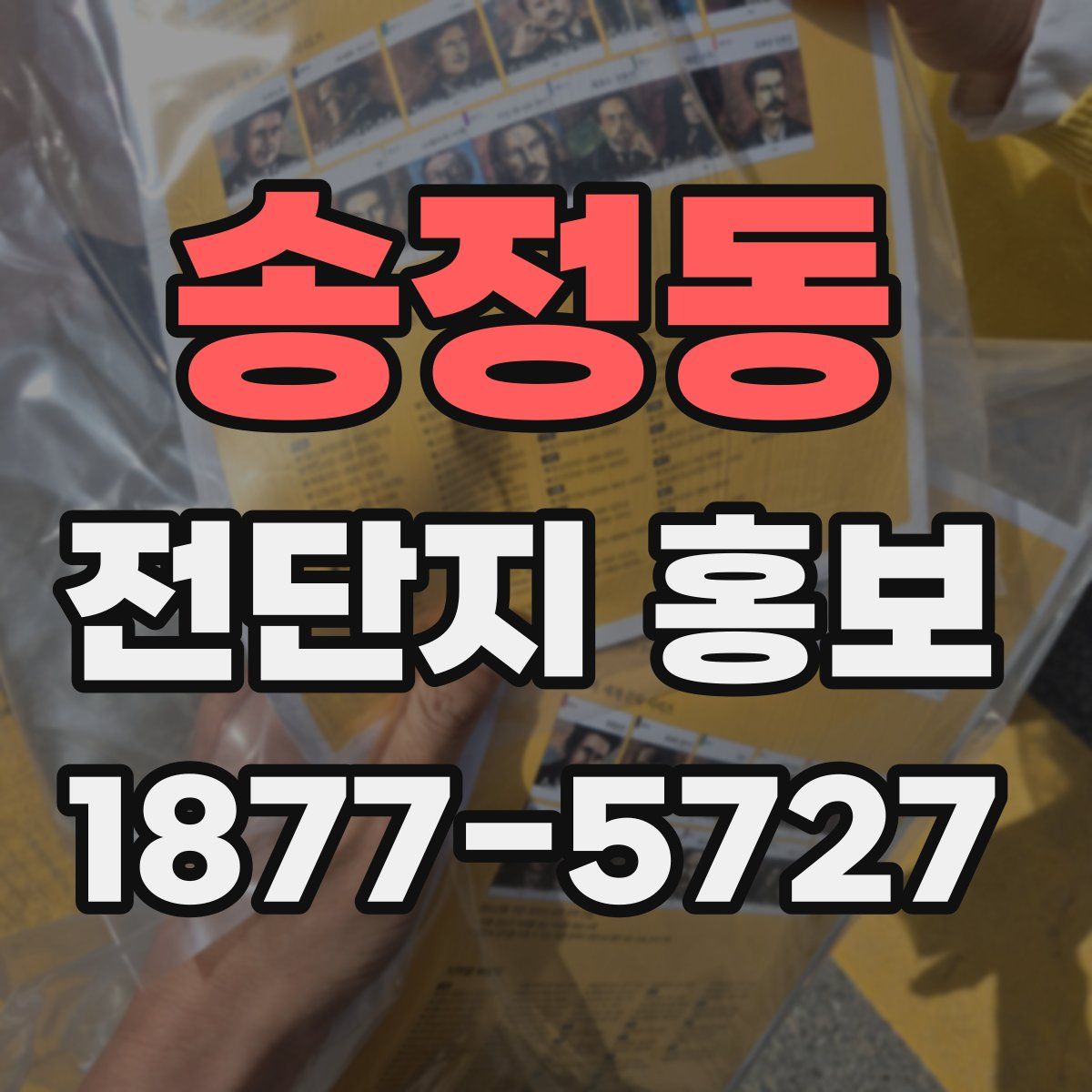 송정동 전단지 홍보