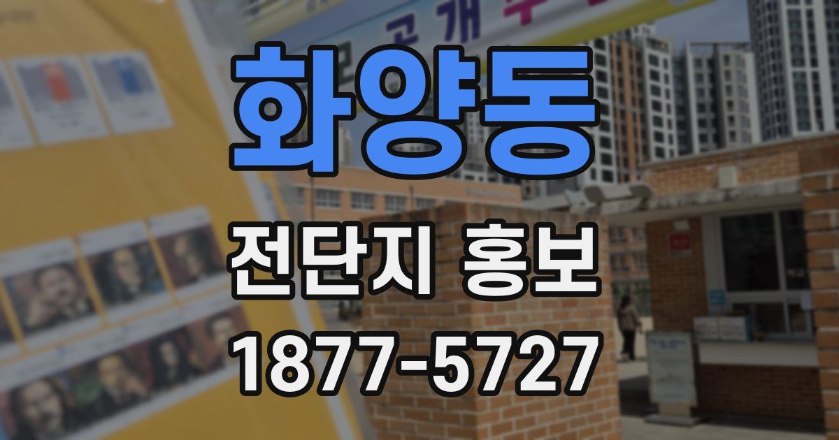 화양동 전단지 홍보