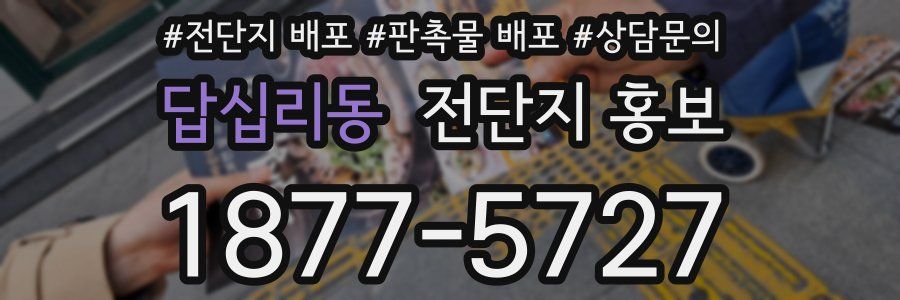 답십리동 전단지 홍보