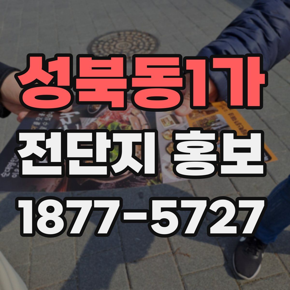 성북동1가 전단지 홍보