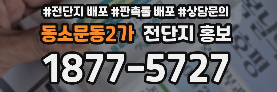 동소문동2가 전단지 홍보