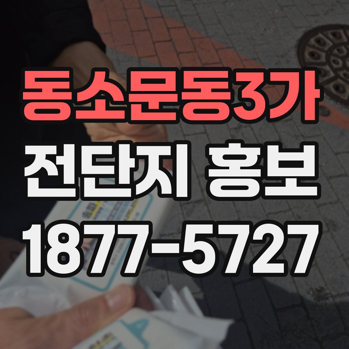 동소문동3가 전단지 홍보