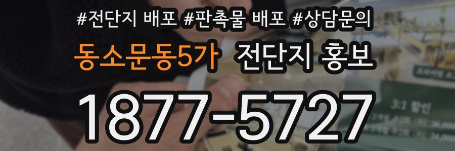 동소문동5가 전단지 홍보