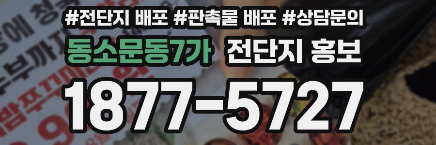 동소문동7가 전단지 홍보