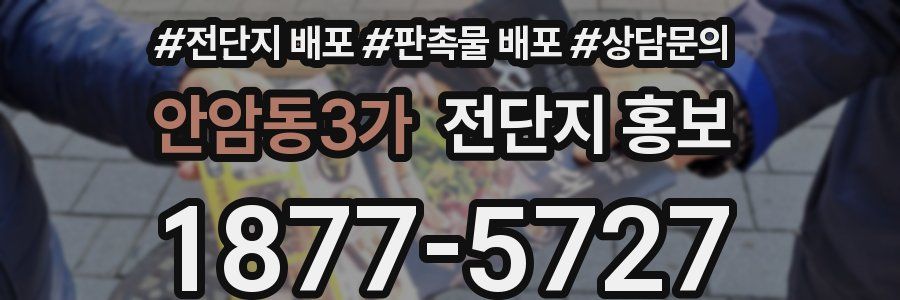 안암동3가 전단지 홍보