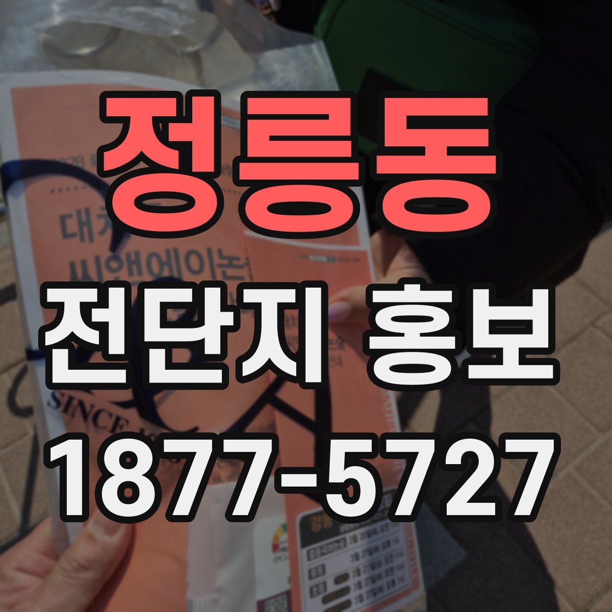 정릉동 전단지 홍보