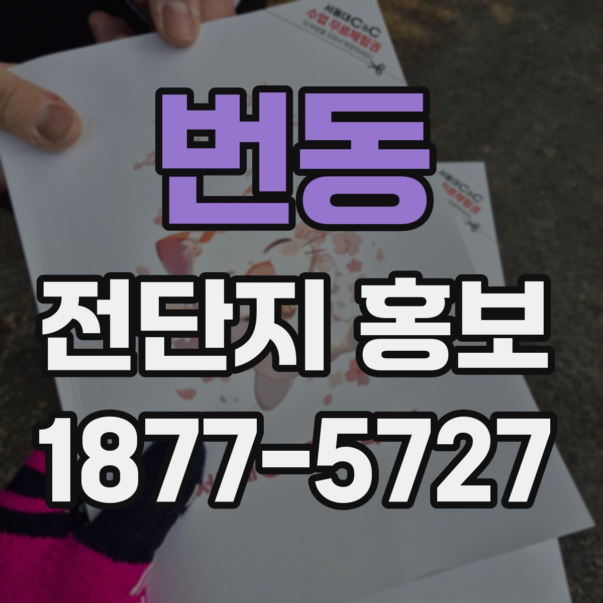번동 전단지 홍보