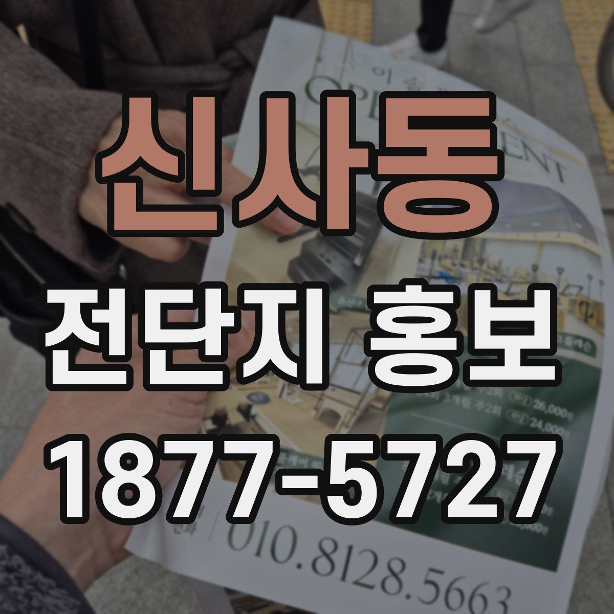 신사동 전단지 홍보