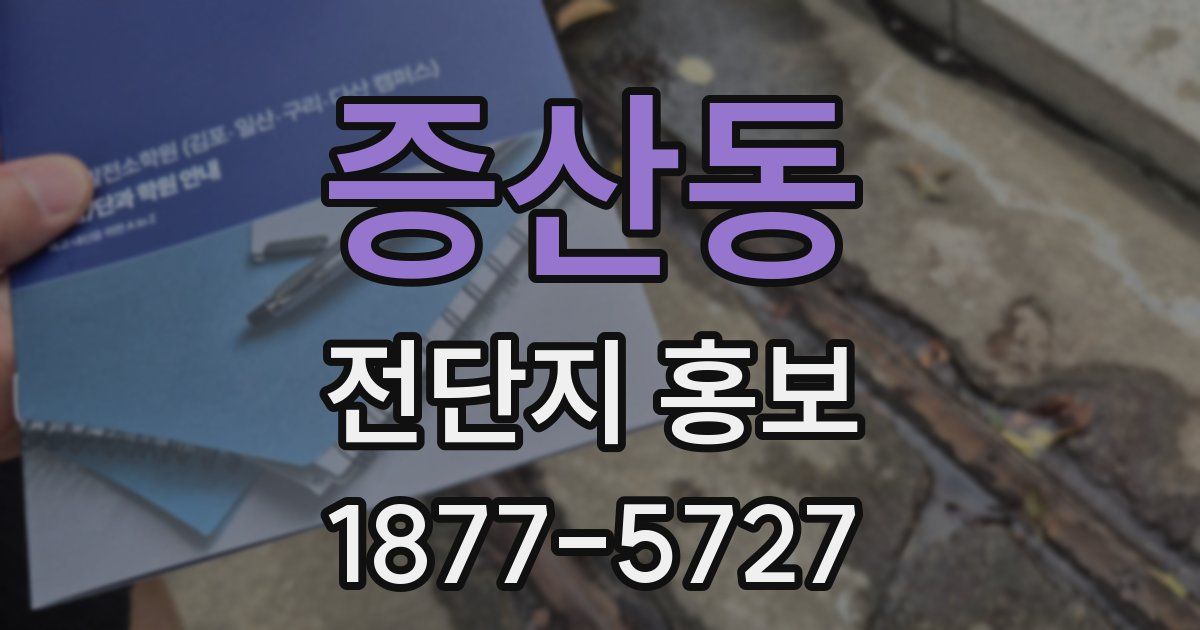 증산동 전단지 홍보
