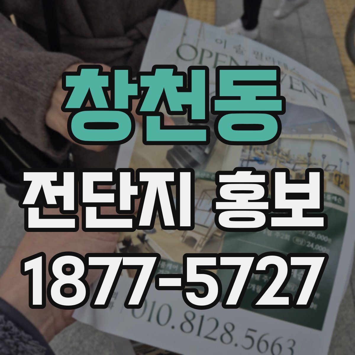 창천동 전단지 홍보