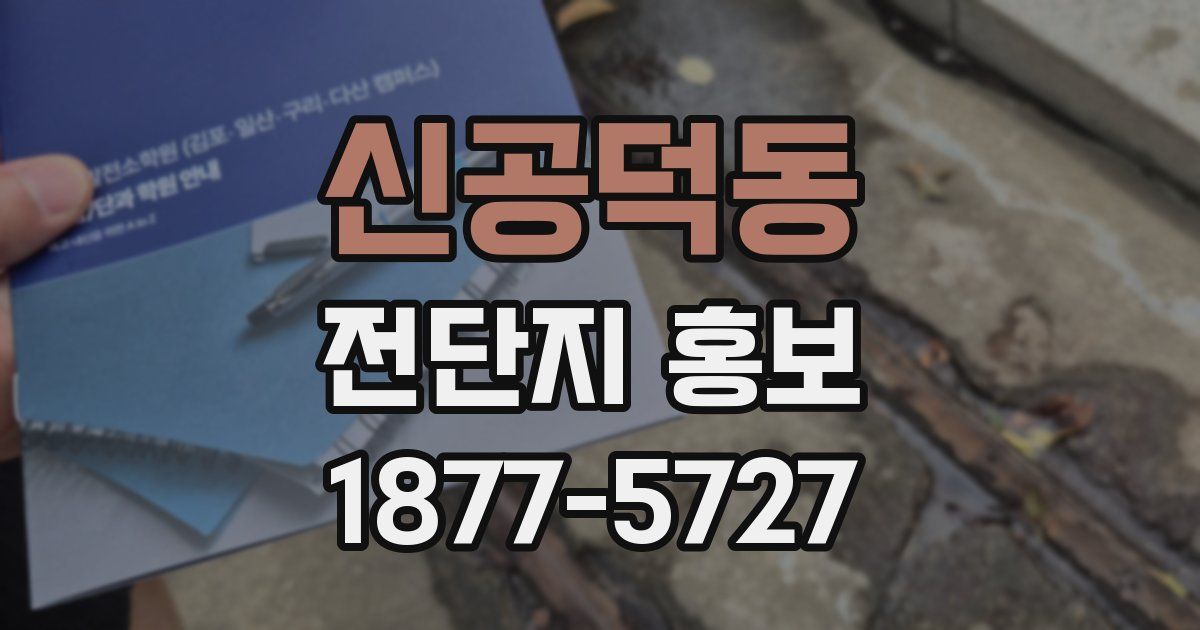 신공덕동 전단지 홍보