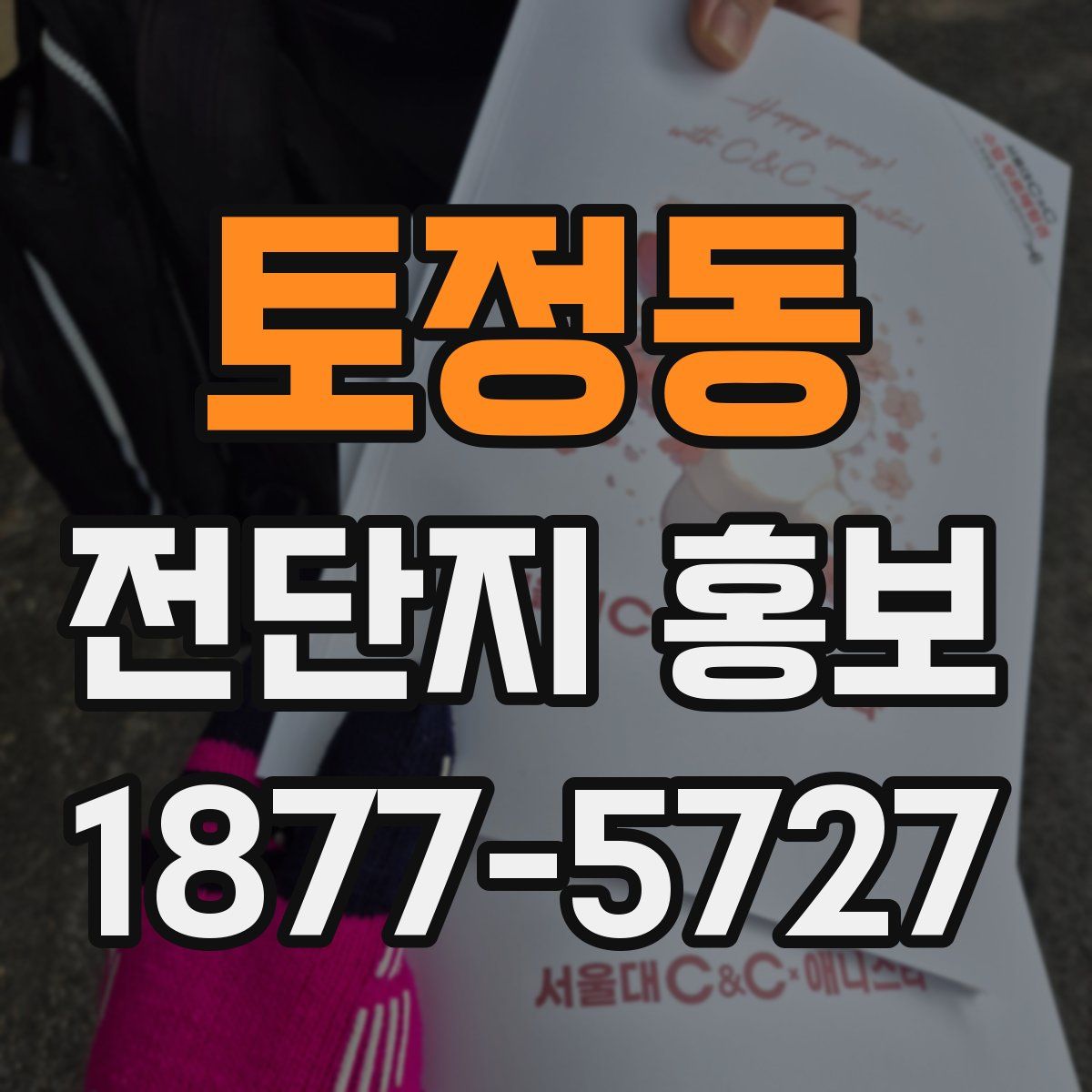 토정동 전단지 홍보