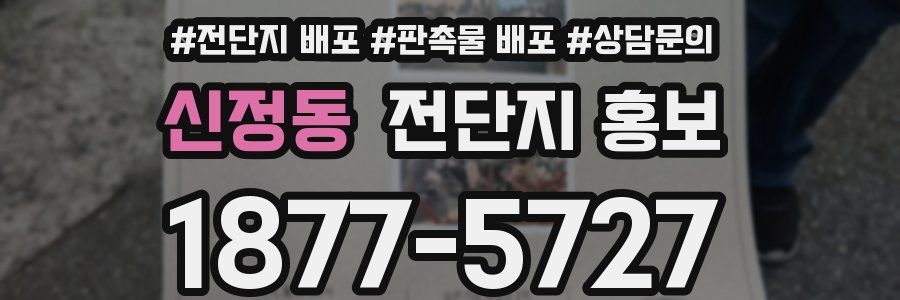 신정동 전단지 홍보