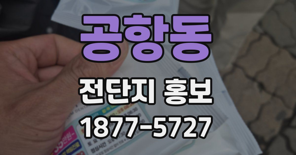 공항동 전단지 홍보