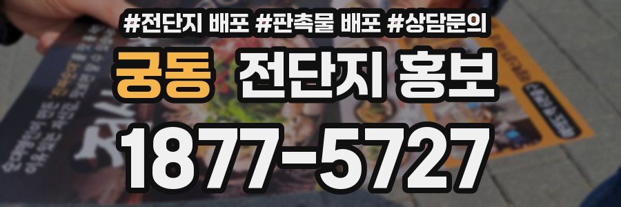궁동 전단지 홍보