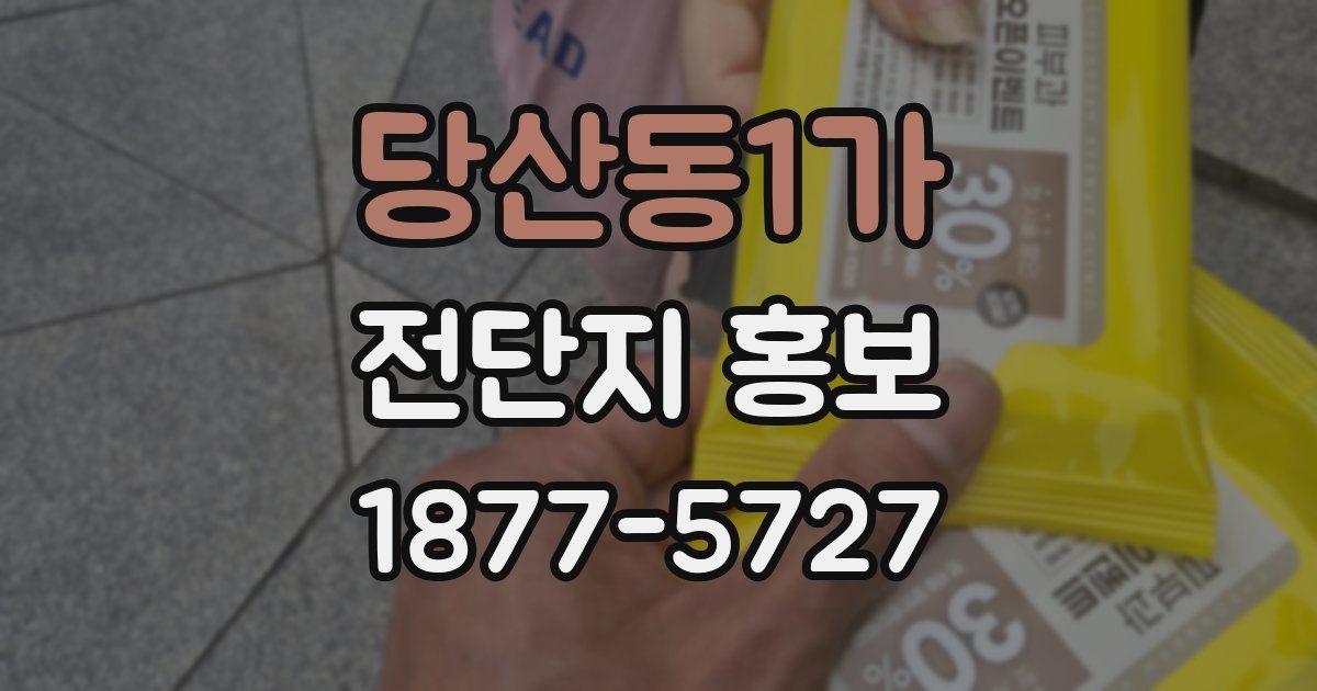 당산동1가 전단지 홍보