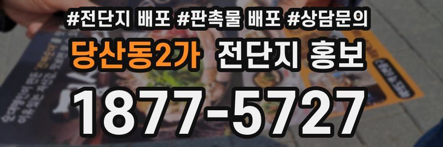 당산동2가 전단지 홍보