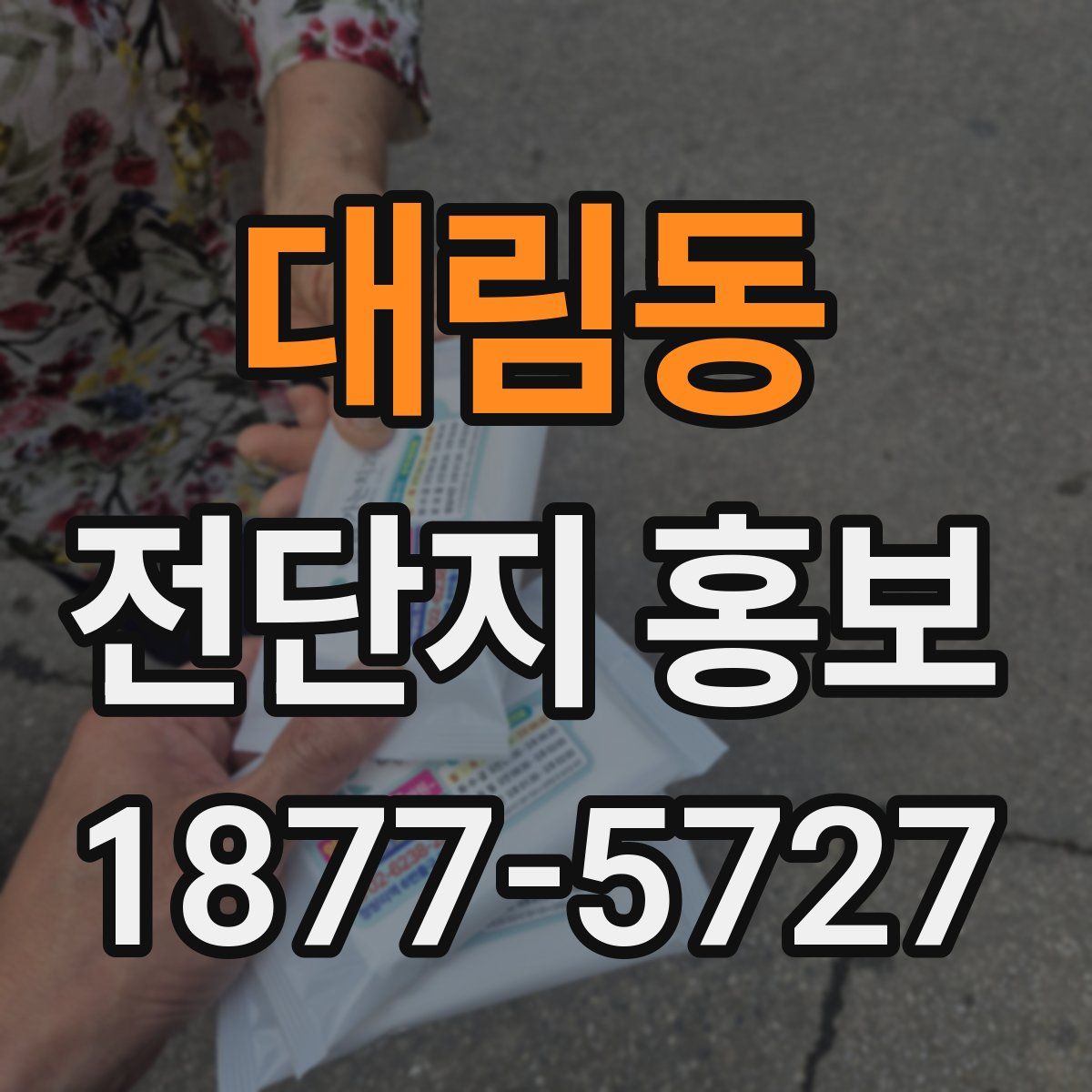 대림동 전단지 홍보