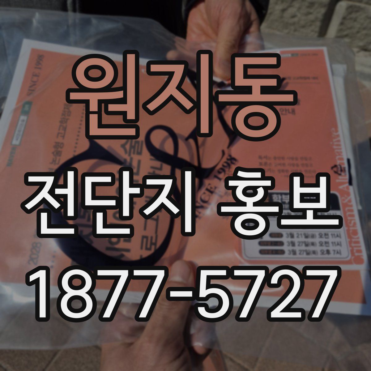 원지동 전단지 홍보
