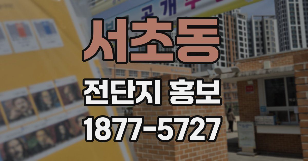 서초동 전단지 홍보