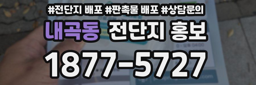 내곡동 전단지 홍보