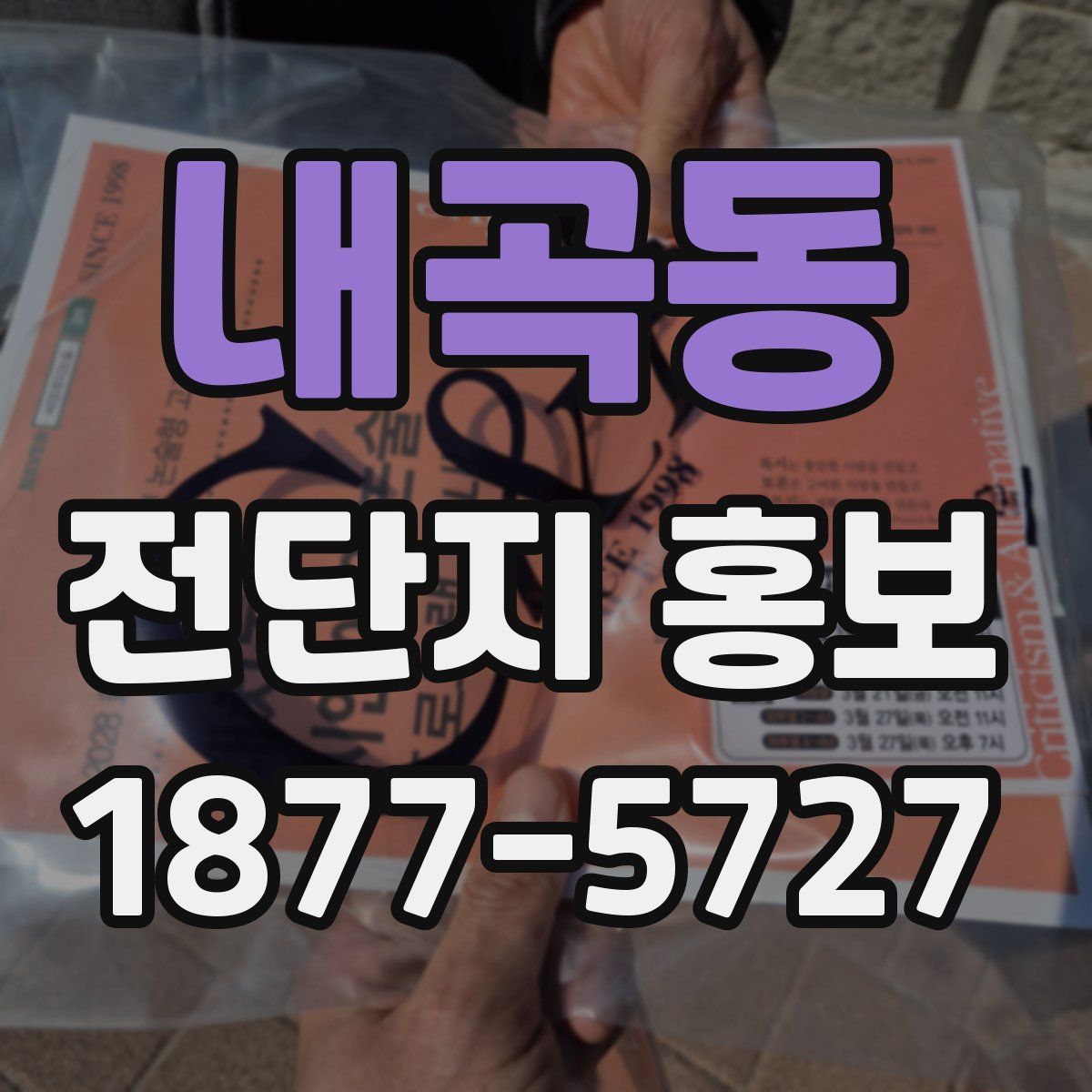 내곡동 전단지 홍보