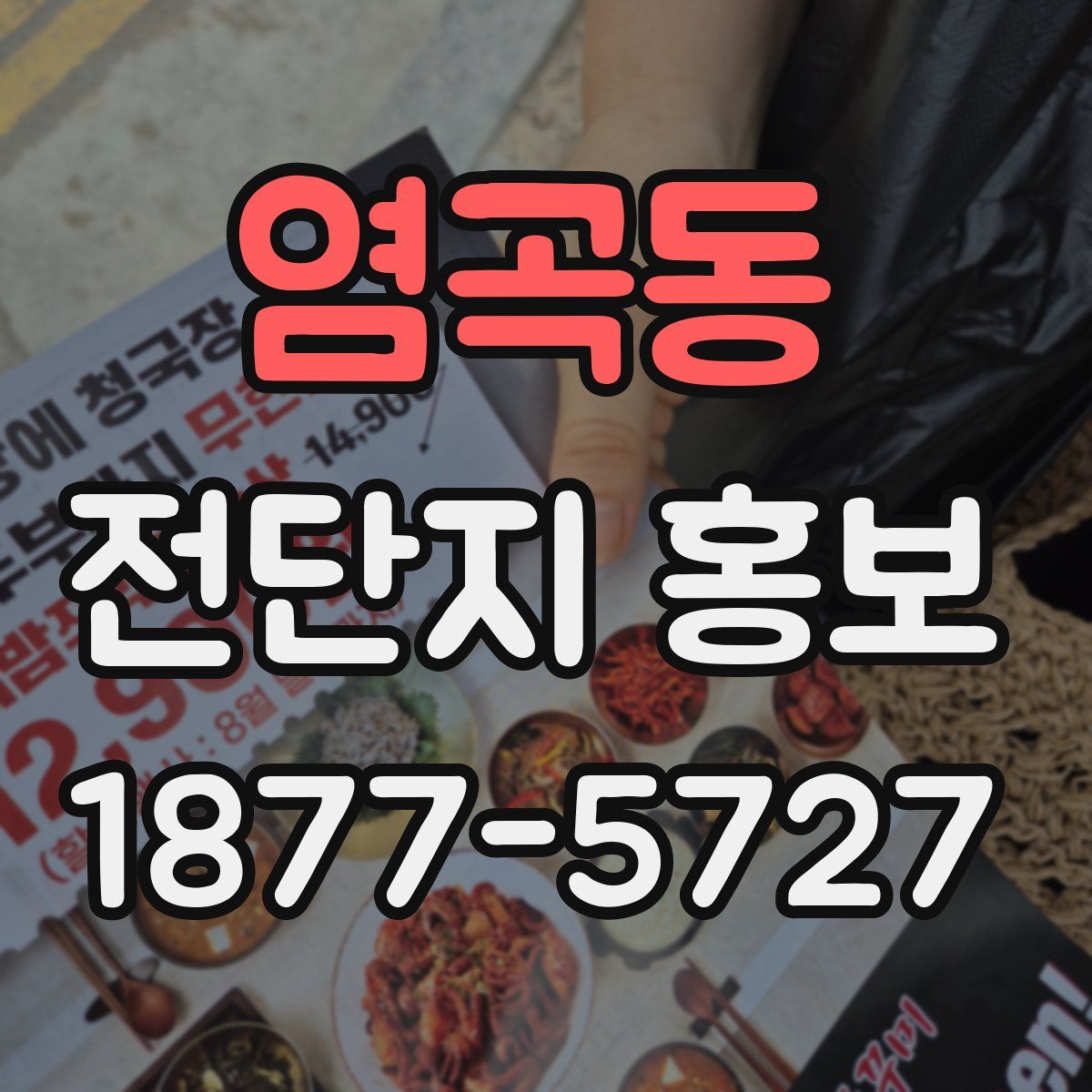 염곡동 전단지 홍보