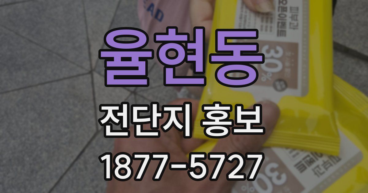 율현동 전단지 홍보
