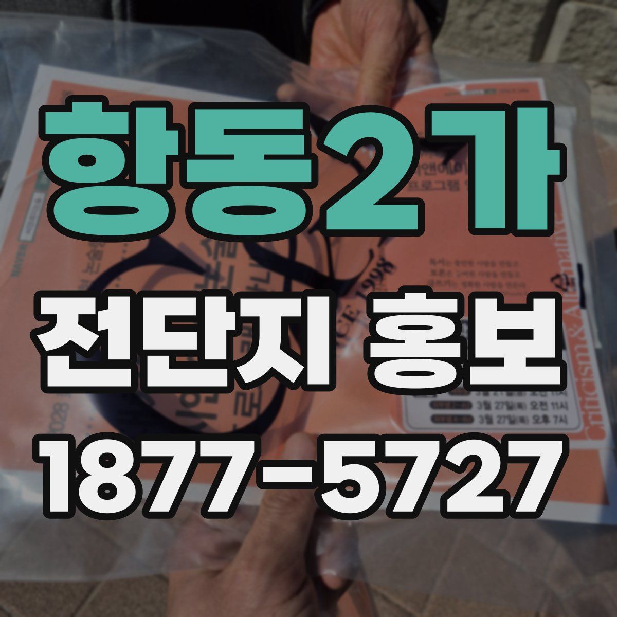 항동2가 전단지 홍보