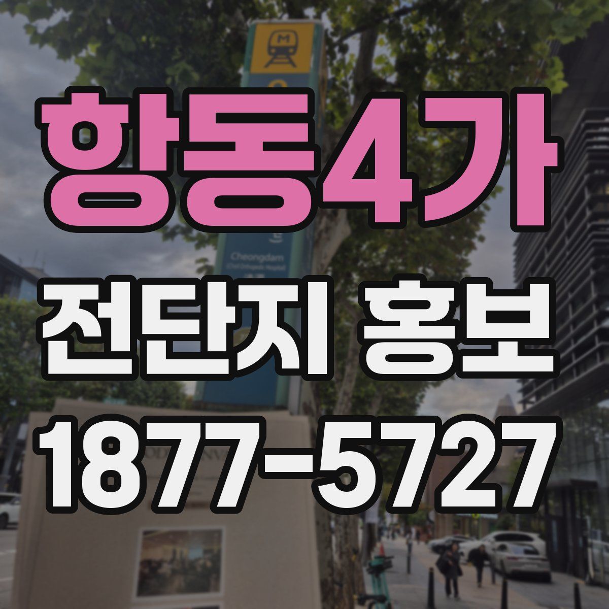 항동4가 전단지 홍보