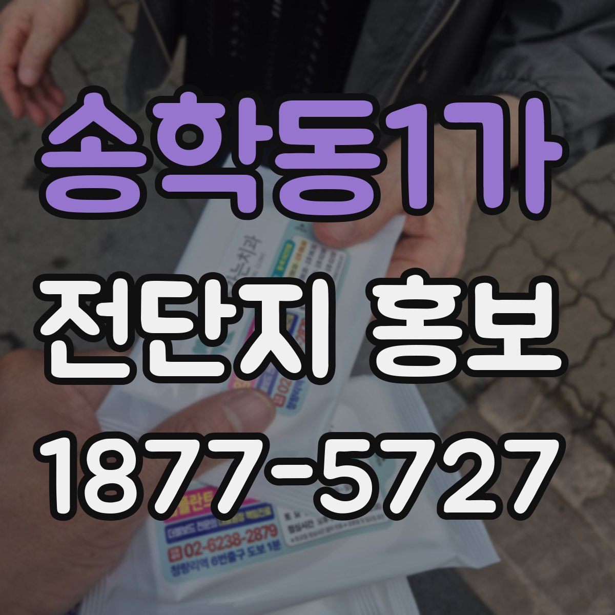 송학동1가 전단지 홍보