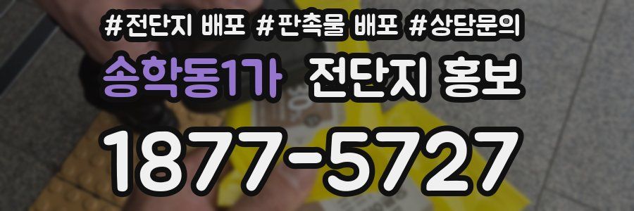 송학동1가 전단지 홍보