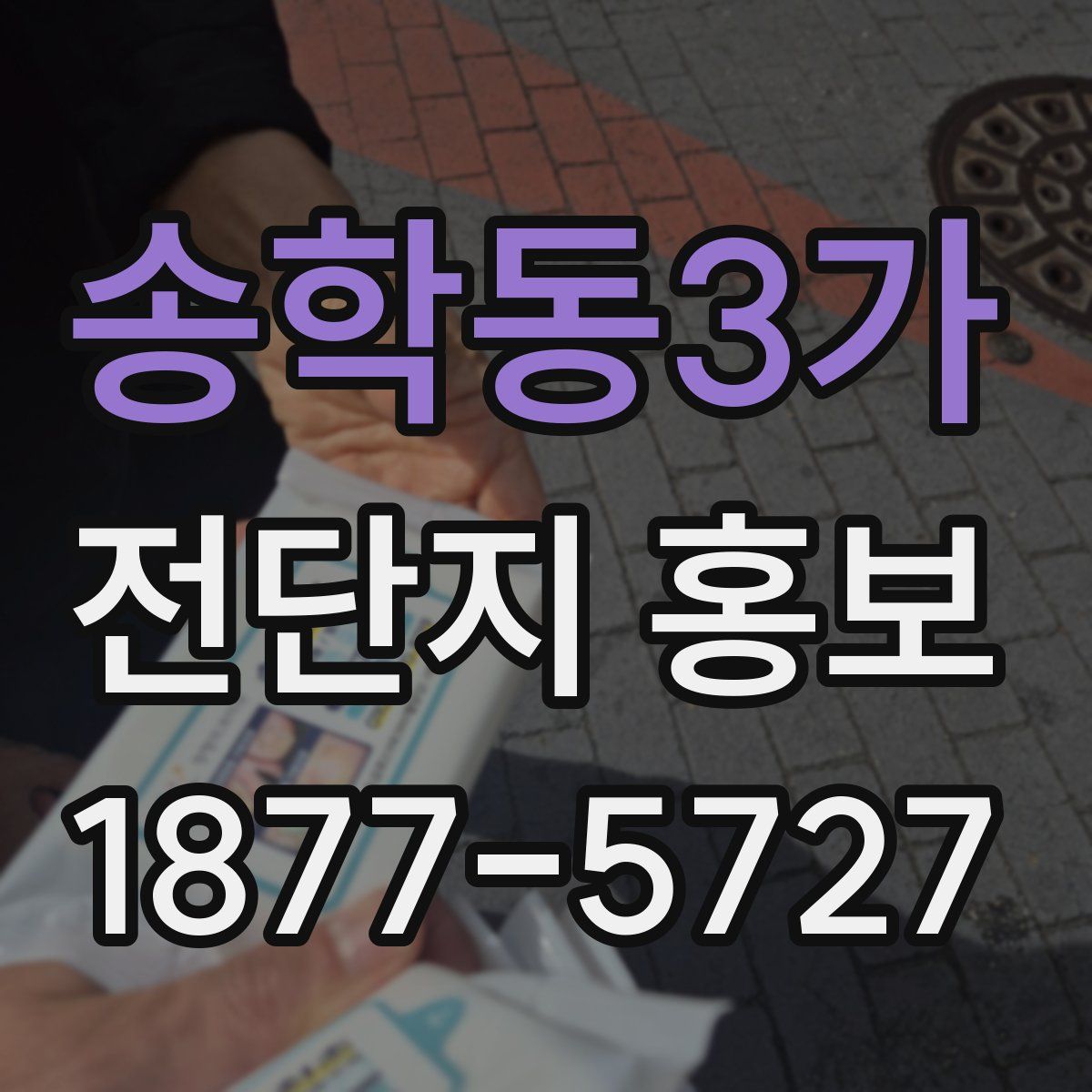 송학동3가 전단지 홍보