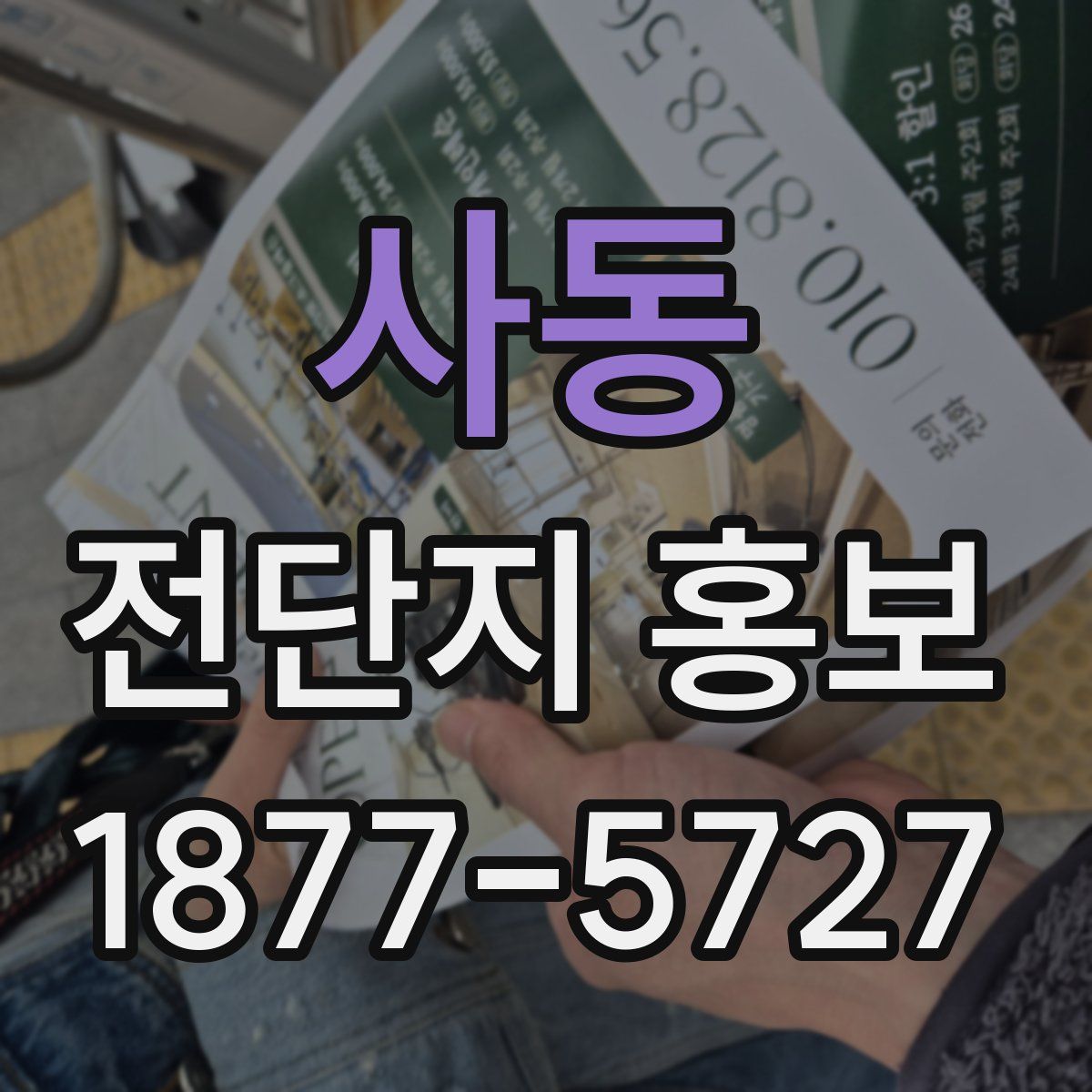 사동 전단지 홍보