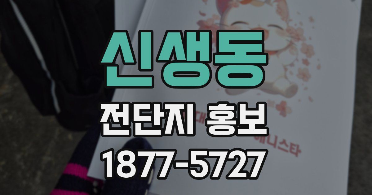 신생동 전단지 홍보