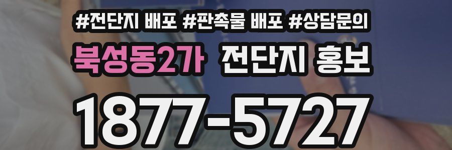 북성동2가 전단지 홍보