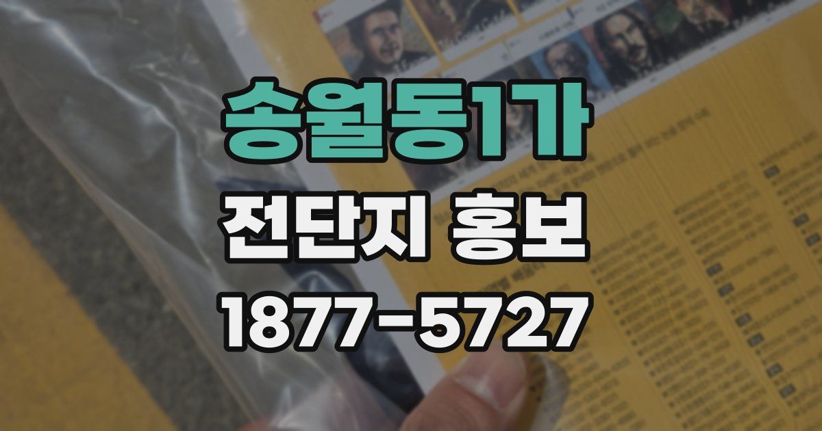 송월동1가 전단지 홍보