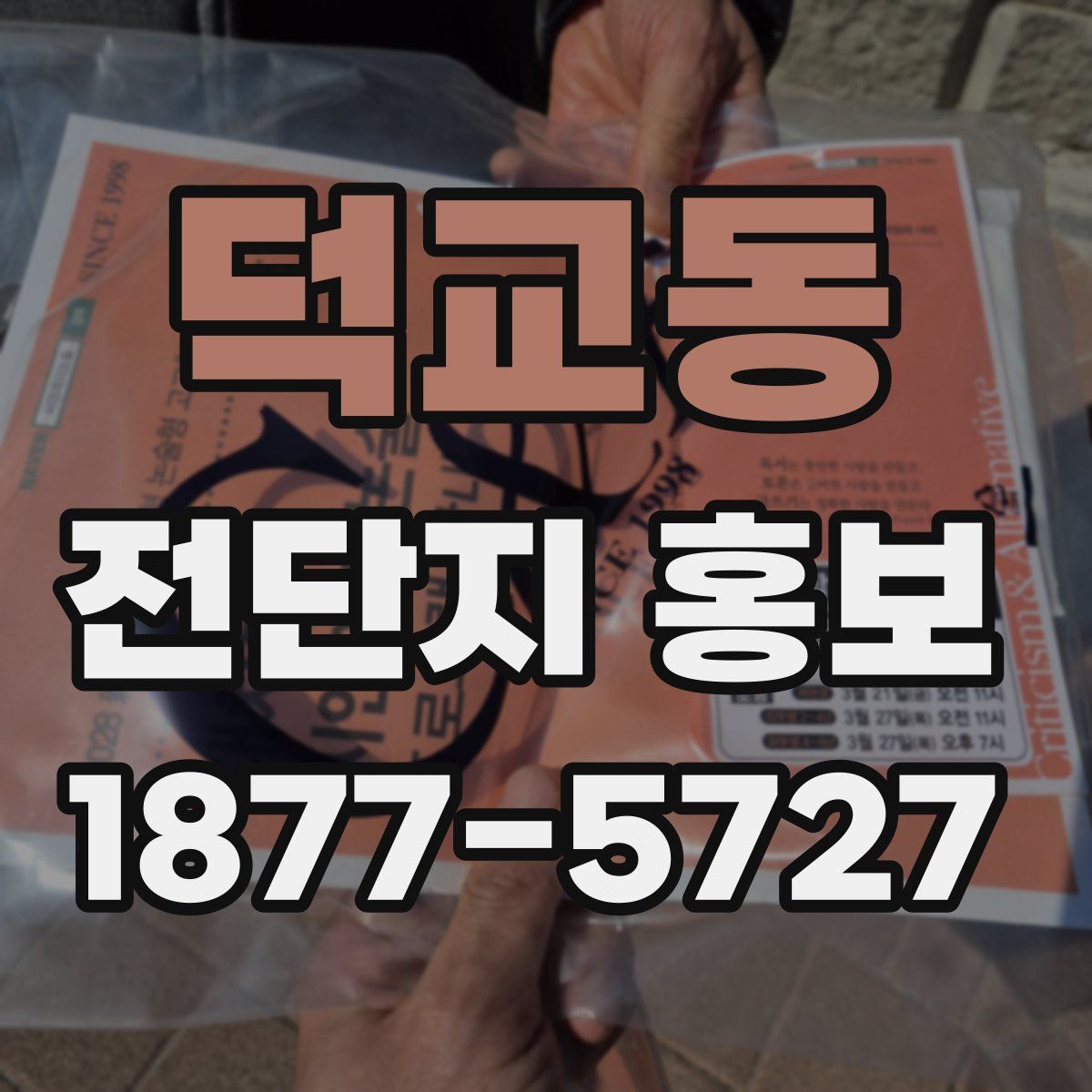 덕교동 전단지 홍보