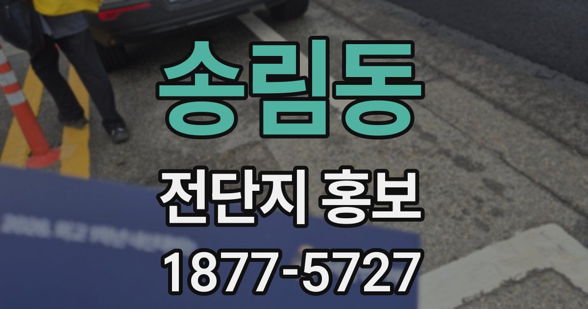 송림동 전단지 홍보