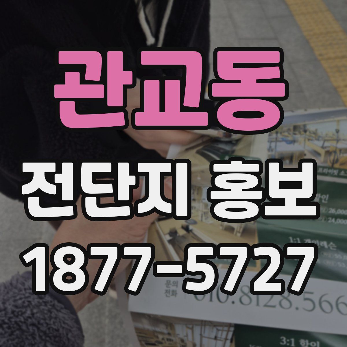 관교동 전단지 홍보
