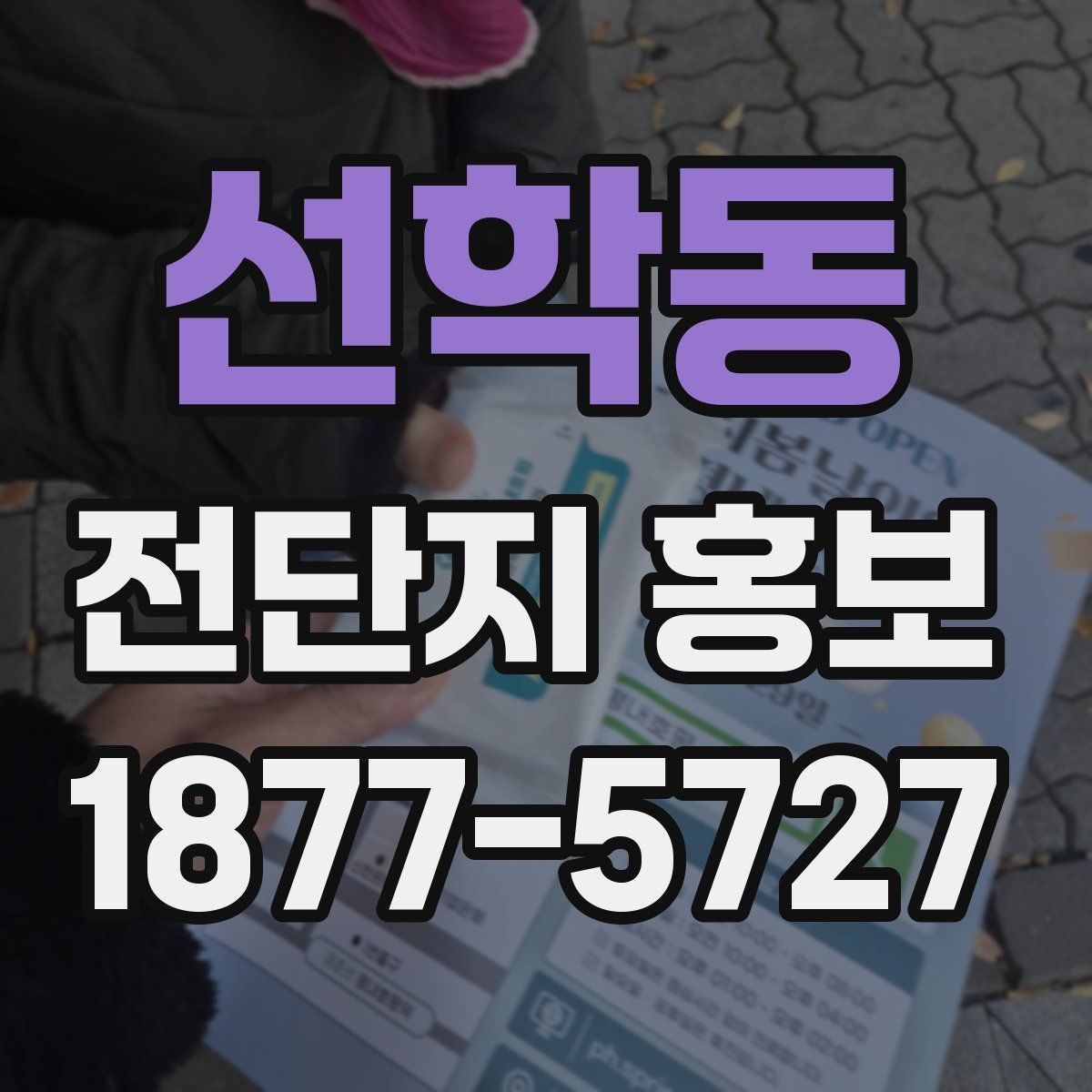 선학동 전단지 홍보