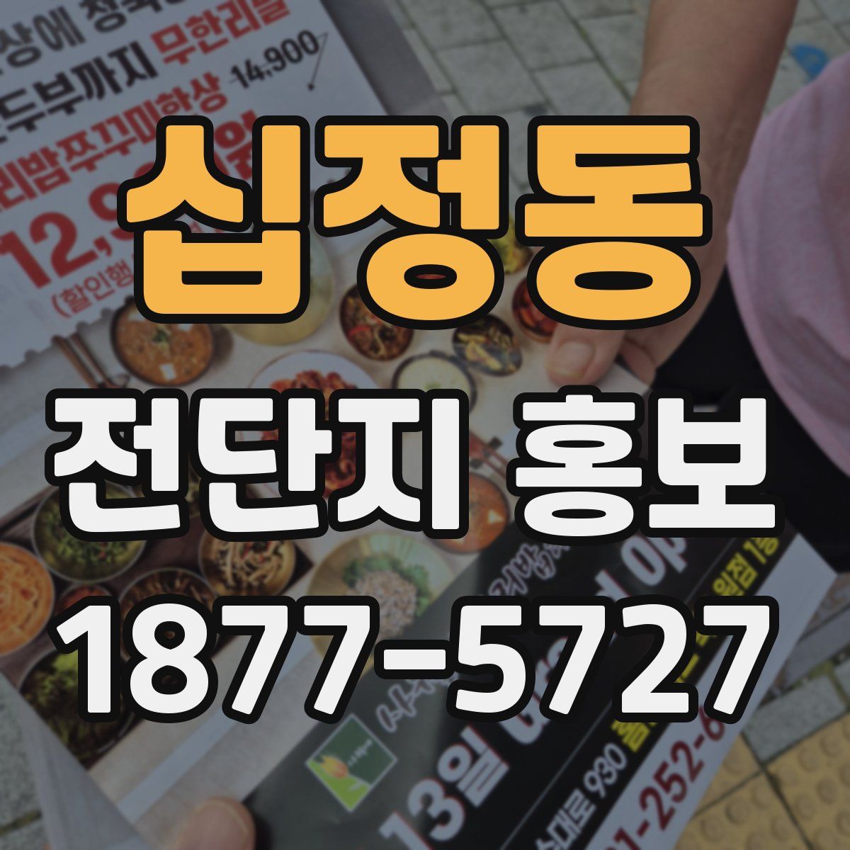 십정동 전단지 홍보