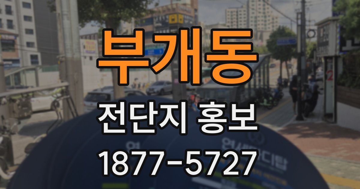 부개동 전단지 홍보