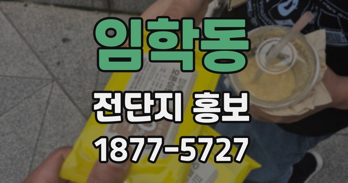 임학동 전단지 홍보
