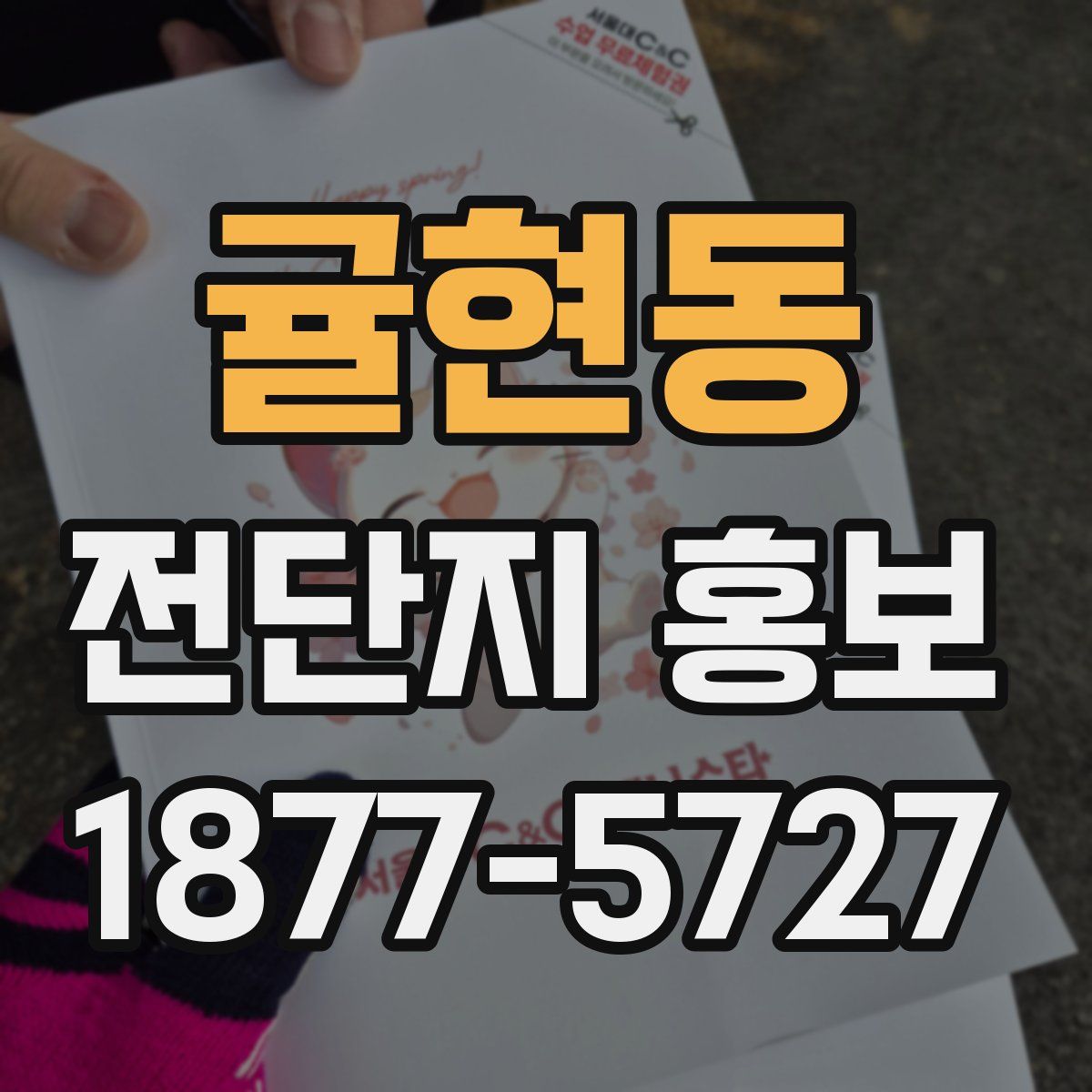 귤현동 전단지 홍보