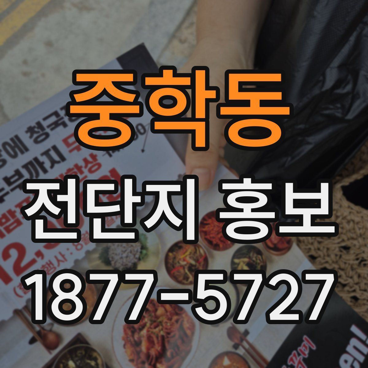 중학동 전단지 홍보