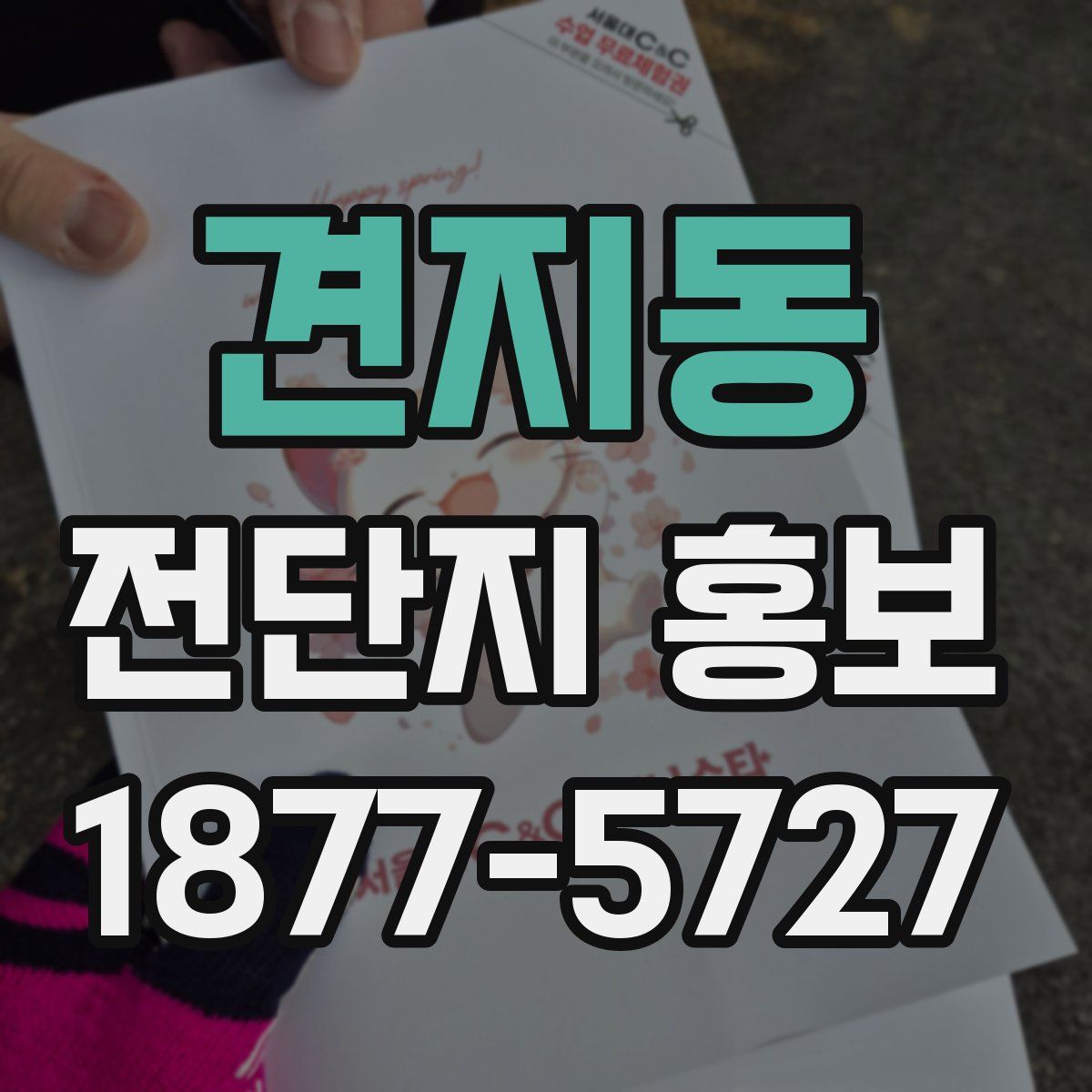 견지동 전단지 홍보