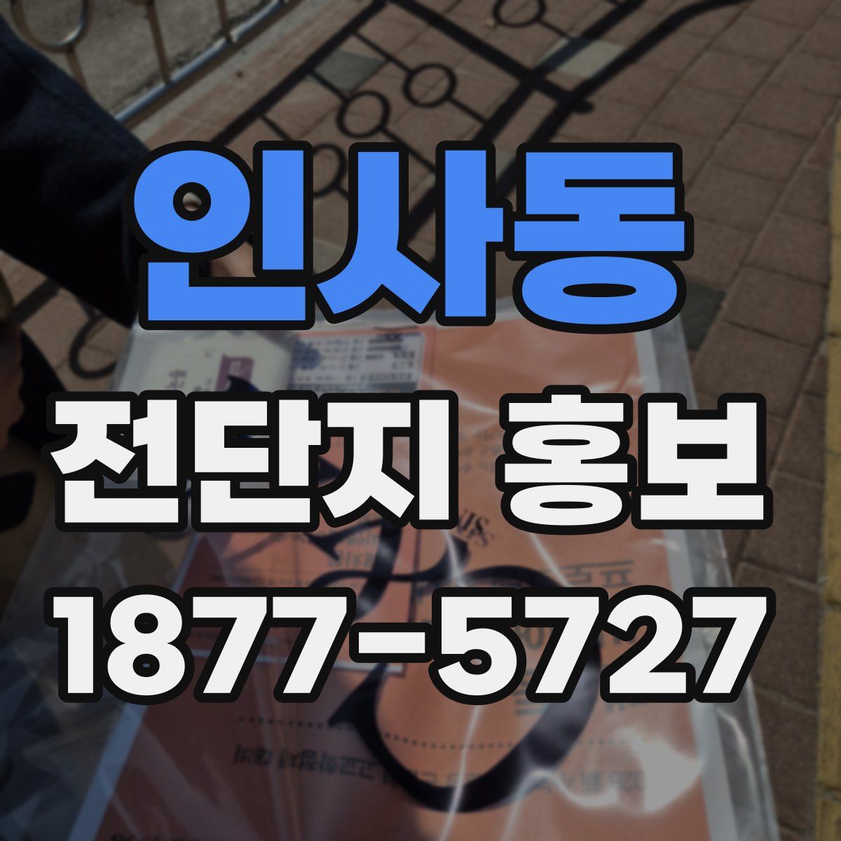 인사동 전단지 홍보